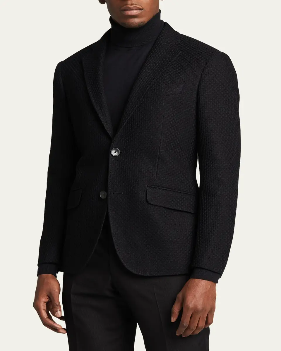 Etro Men's Basic Knit Blazer | Thumbnail 8 Etro Men's Basic Knit Blazer | Thumbnail 8