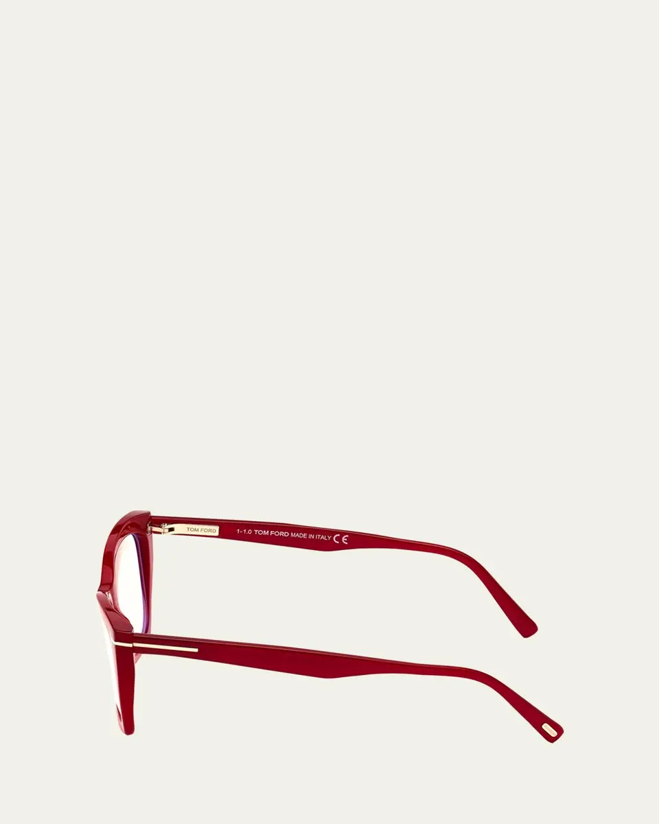 Tom Ford Blue Block Acetate Cat-Eye Optical Glasses | Thumbnail 2 Tom Ford Blue Block Acetate Cat-Eye Optical Glasses | Thumbnail 2