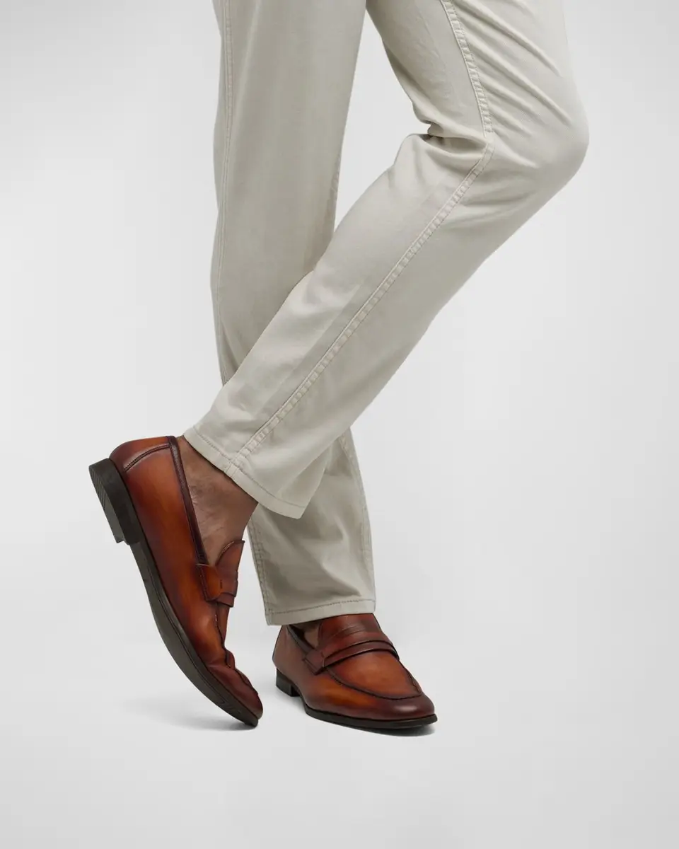 Magnanni Men's Daniel Leather Penny Loafers | Thumbnail 2 Magnanni Men's Daniel Leather Penny Loafers | Thumbnail 2