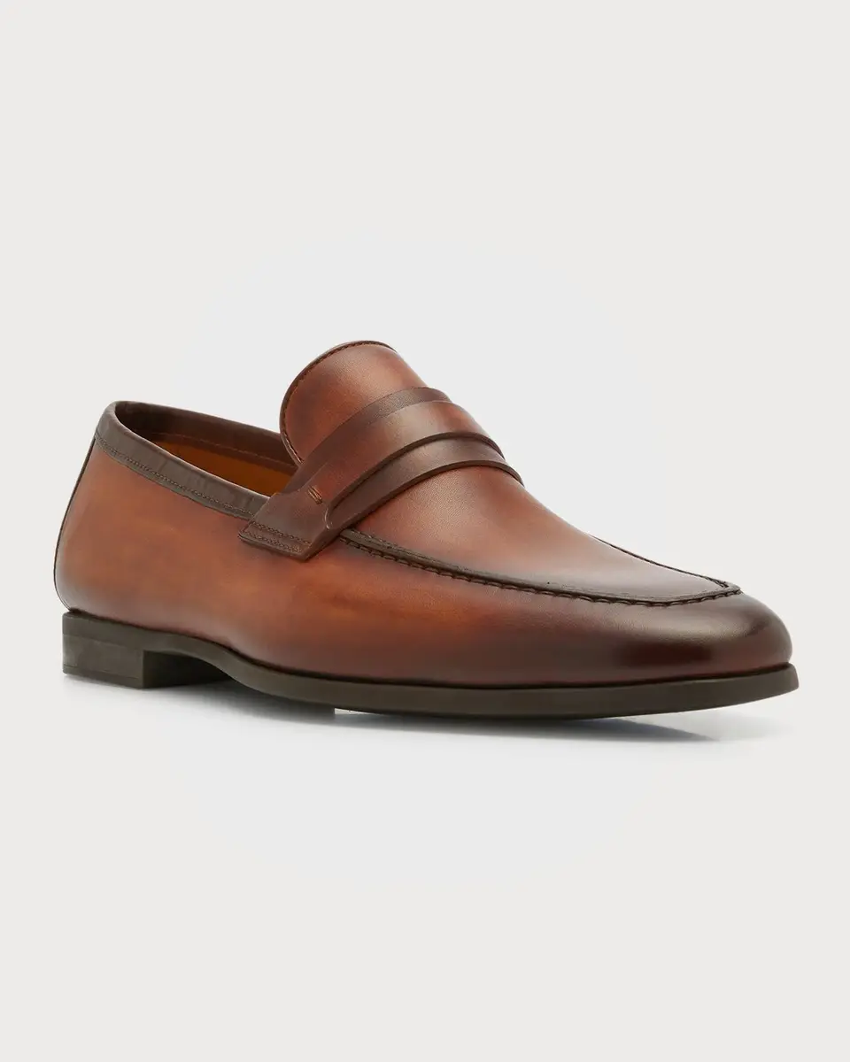 Magnanni Men's Daniel Leather Penny Loafers | Thumbnail 3 Magnanni Men's Daniel Leather Penny Loafers | Thumbnail 3