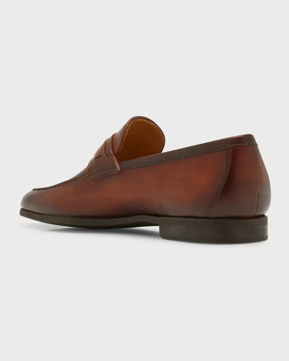 Magnanni Men's Daniel Leather Penny Loafers | Thumbnail 4 Magnanni Men's Daniel Leather Penny Loafers | Thumbnail 4