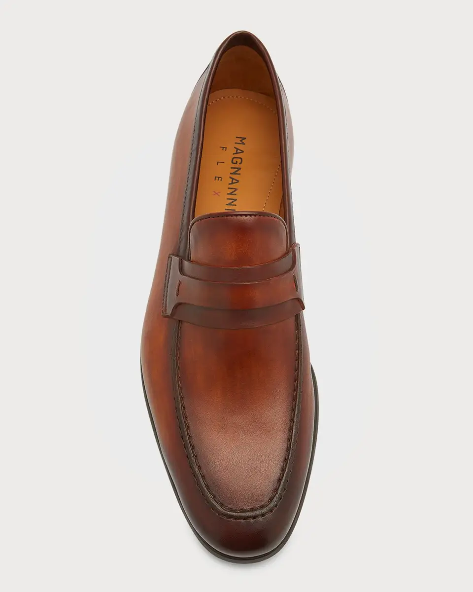 Magnanni Men's Daniel Leather Penny Loafers | Thumbnail 5 Magnanni Men's Daniel Leather Penny Loafers | Thumbnail 5