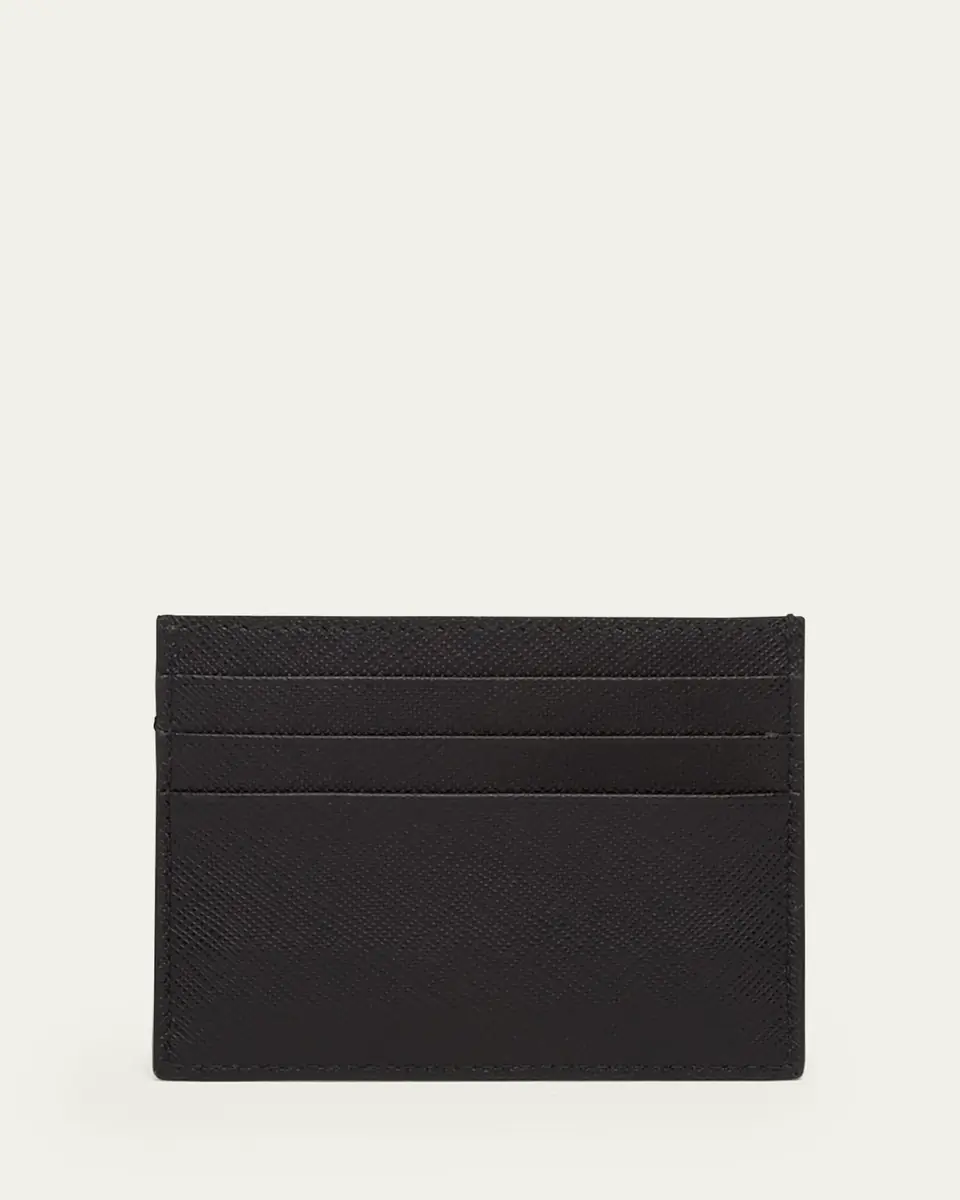 Prada Triangle Logo Leather Card Case | Thumbnail 2