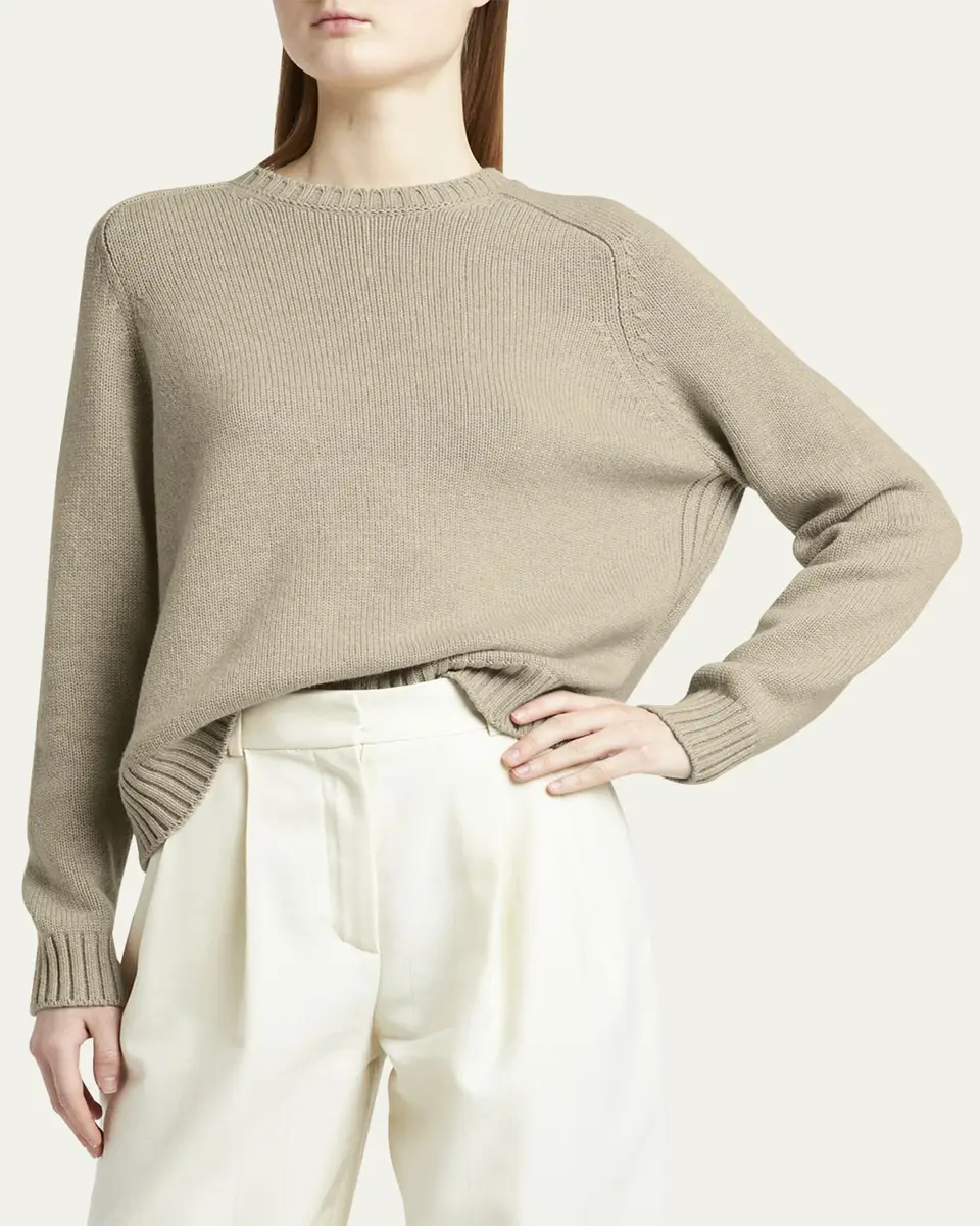 Loro Piana Neo Parksville Cashmere Crewneck Sweater | Thumbnail 8