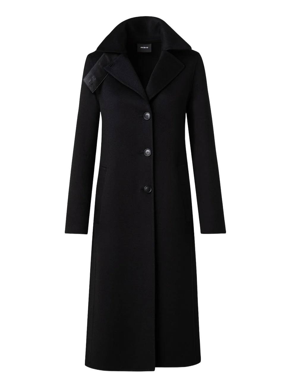 Leather Collar Cashmere Coat Leather Collar Cashmere Coat
