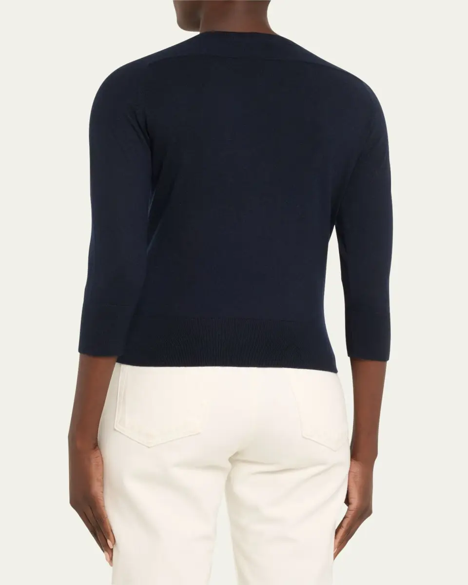 Loro Piana Girocollo Manica Neo Piuma Cashmere Sweater | Thumbnail 3 Loro Piana Girocollo Manica Neo Piuma Cashmere Sweater | Thumbnail 3