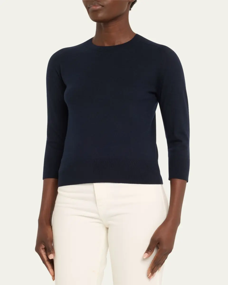 Loro Piana Girocollo Manica Neo Piuma Cashmere Sweater | Thumbnail 4 Loro Piana Girocollo Manica Neo Piuma Cashmere Sweater | Thumbnail 4
