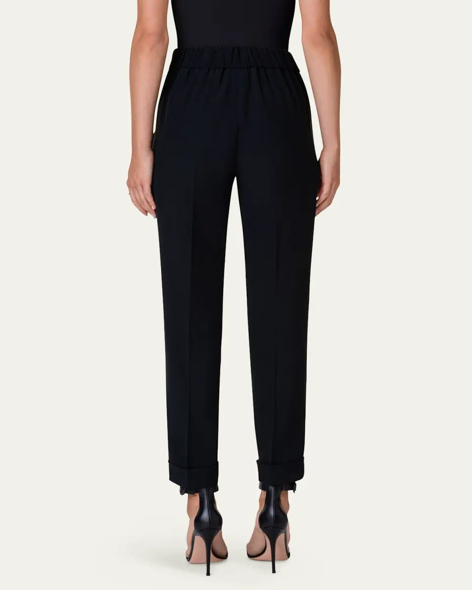 Akris Chris Pleated Straight-Leg Pants | Thumbnail 3 Akris Chris Pleated Straight-Leg Pants | Thumbnail 3