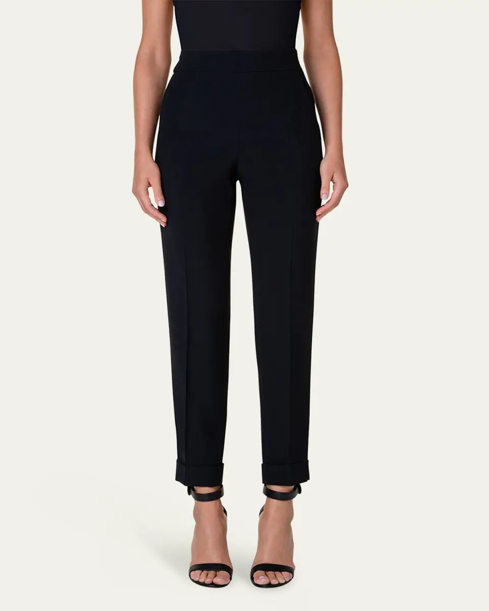 Akris Chris Pleated Straight-Leg Pants | Thumbnail 4 Akris Chris Pleated Straight-Leg Pants | Thumbnail 4