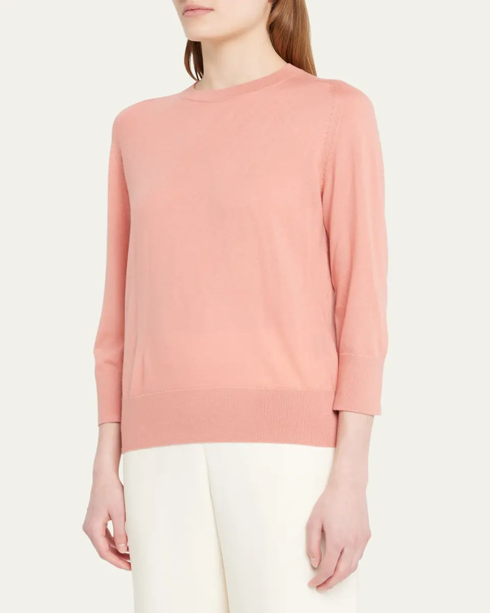 Loro Piana Girocollo Manica Neo Piuma Cashmere Sweater | Thumbnail 12 Loro Piana Girocollo Manica Neo Piuma Cashmere Sweater | Thumbnail 12