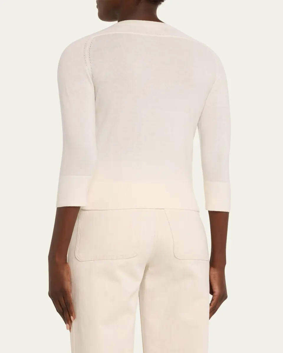 Loro Piana Girocollo Manica Neo Piuma Cashmere Sweater | Thumbnail 3 Loro Piana Girocollo Manica Neo Piuma Cashmere Sweater | Thumbnail 3