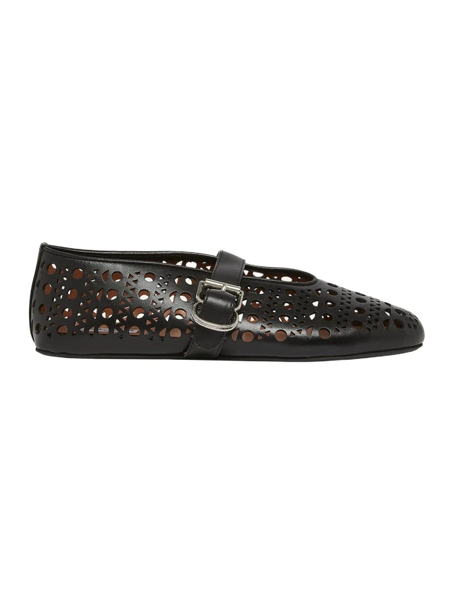 Alaïa Vienne Cutout Mary Jane Ballerina Flats