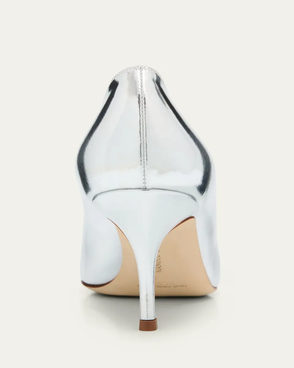 Manolo Blahnik Kietta Metallic Leather Stiletto Pumps | Thumbnail 3