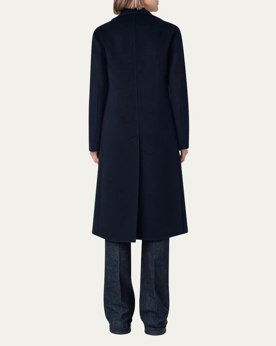 Akris Leather Collar Cashmere Coat | Thumbnail 3 Akris Leather Collar Cashmere Coat | Thumbnail 3