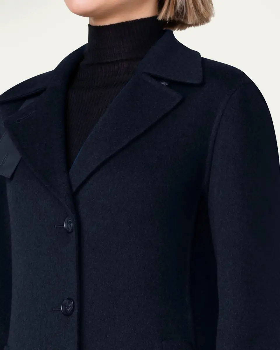 Akris Leather Collar Cashmere Coat | Thumbnail 5 Akris Leather Collar Cashmere Coat | Thumbnail 5