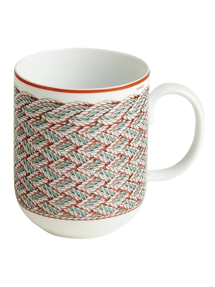 HERMÈS Tressages Equestres No. 2 Mug, 10 oz.