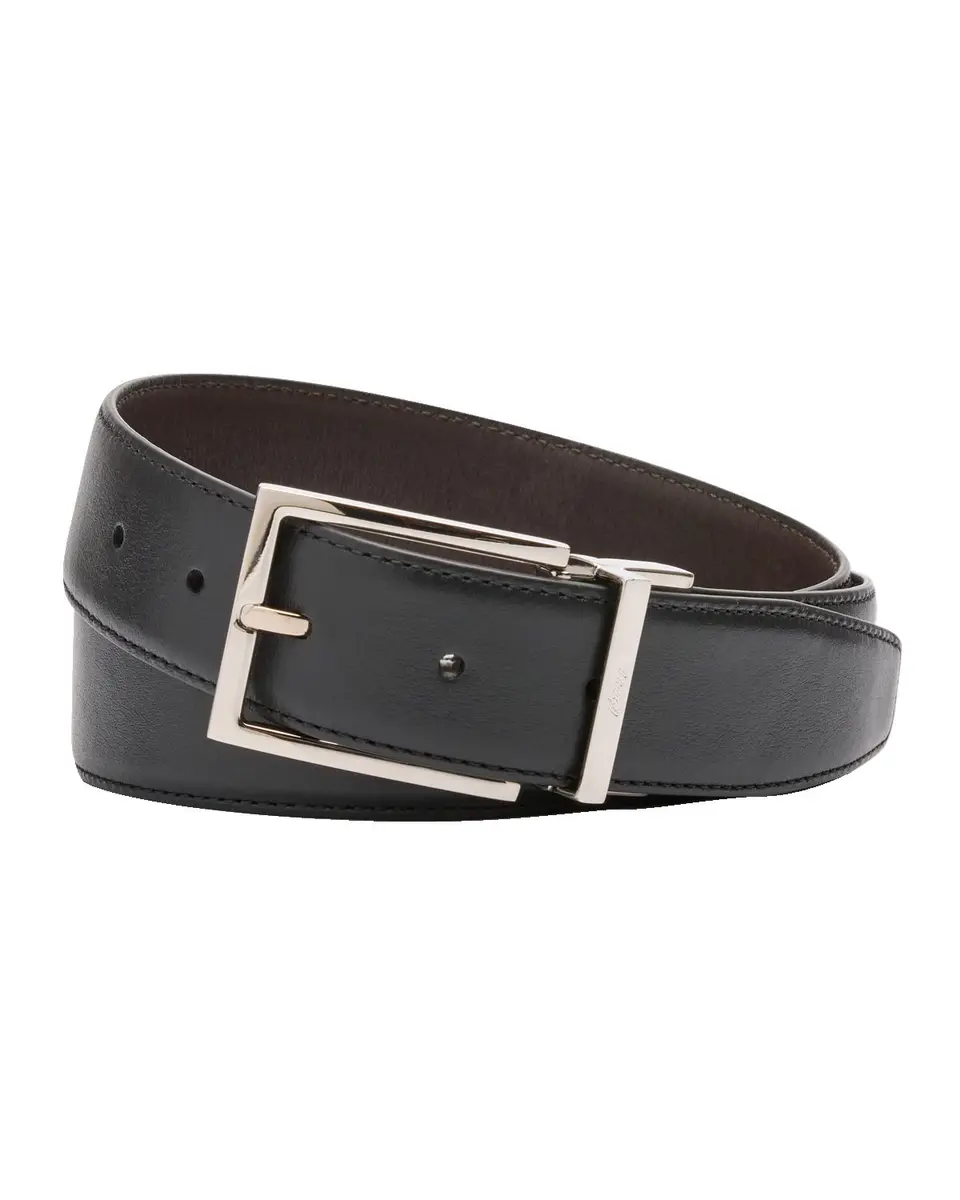 Brioni Men's Twist Buckle Reversible Belt | Thumbnail 3