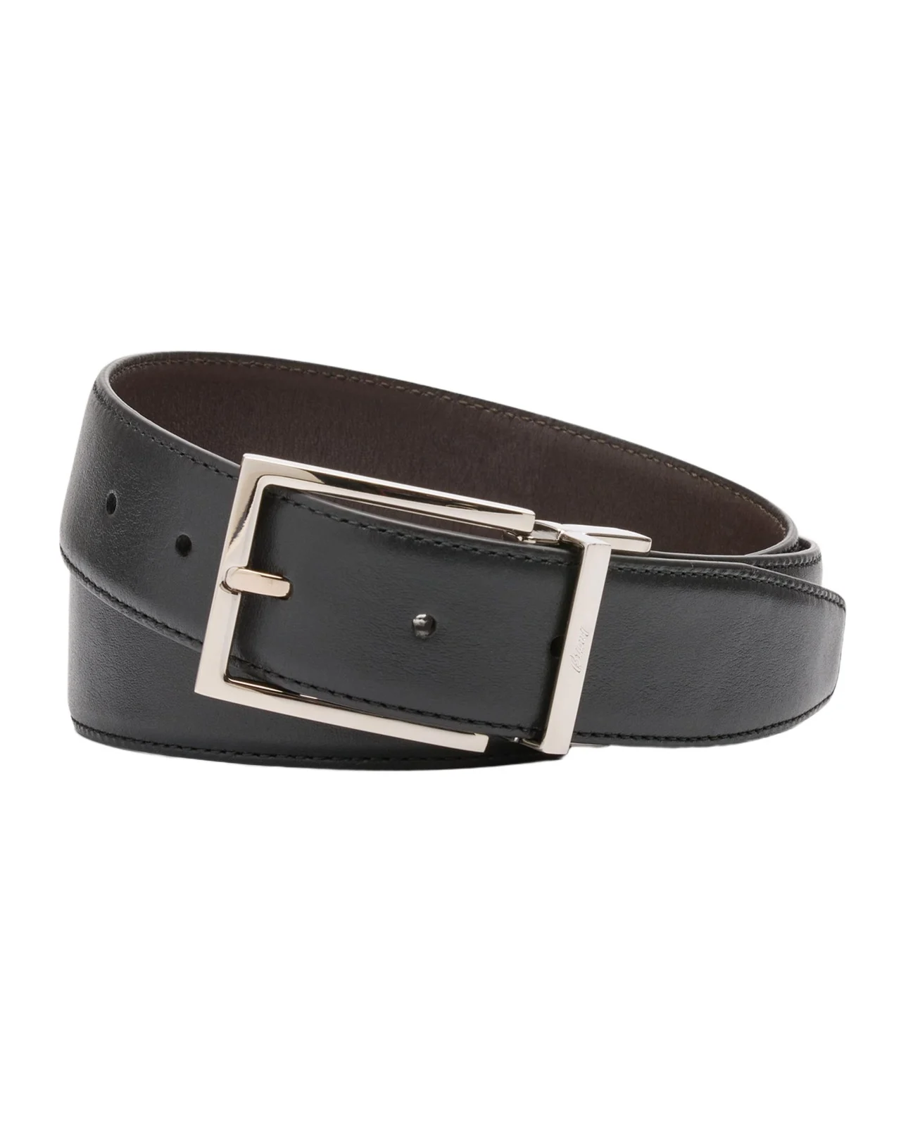 Brioni Men's Twist Buckle Reversible Belt