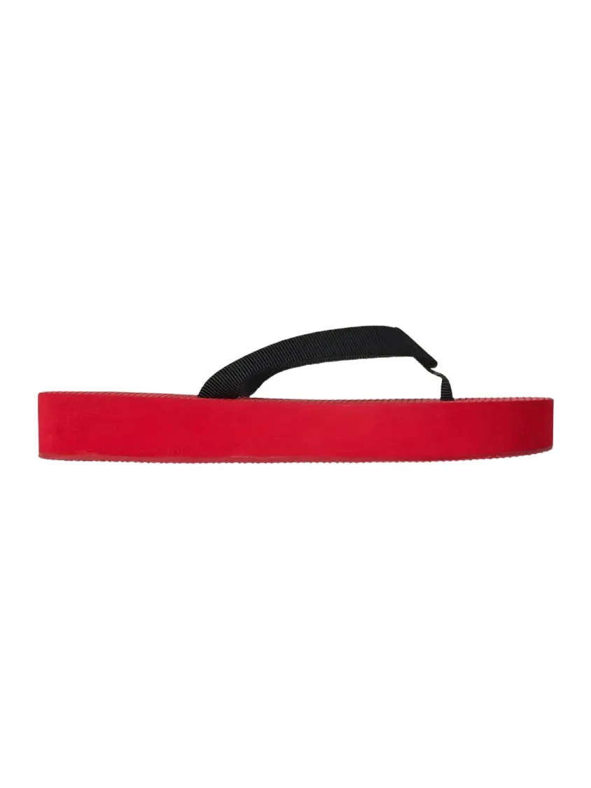 The Row Dune Cotton Flatform Thong Sandals