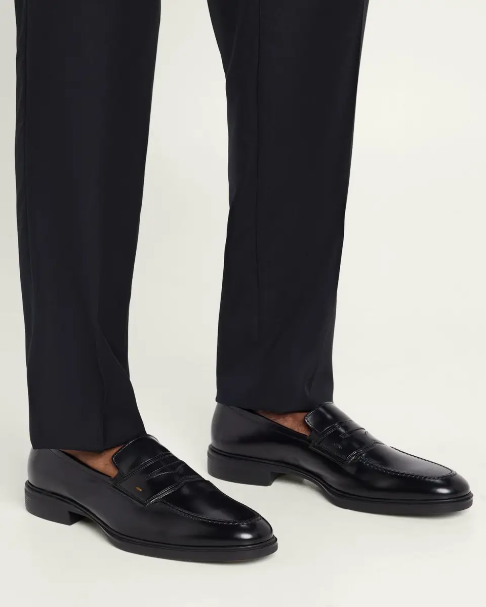 Santoni Men's Easy Leather Penny Loafers | Thumbnail 2 Santoni Men's Easy Leather Penny Loafers | Thumbnail 2