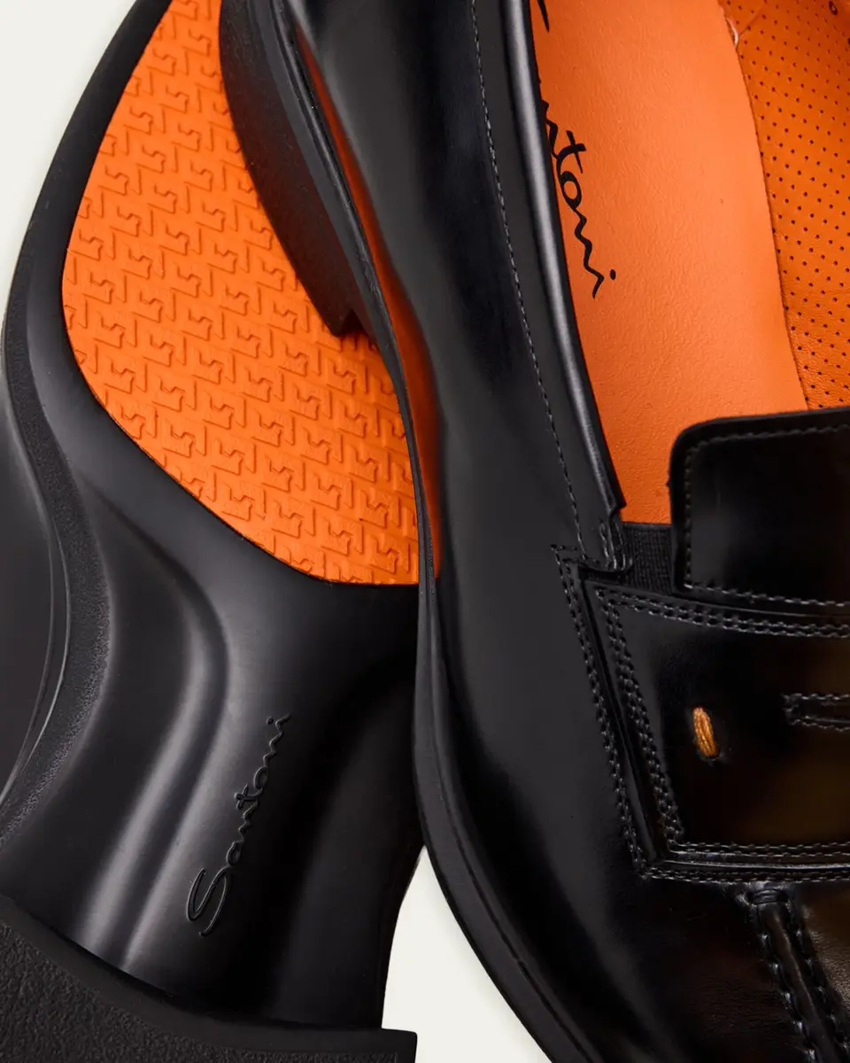 Santoni Men's Easy Leather Penny Loafers | Thumbnail 5 Santoni Men's Easy Leather Penny Loafers | Thumbnail 5