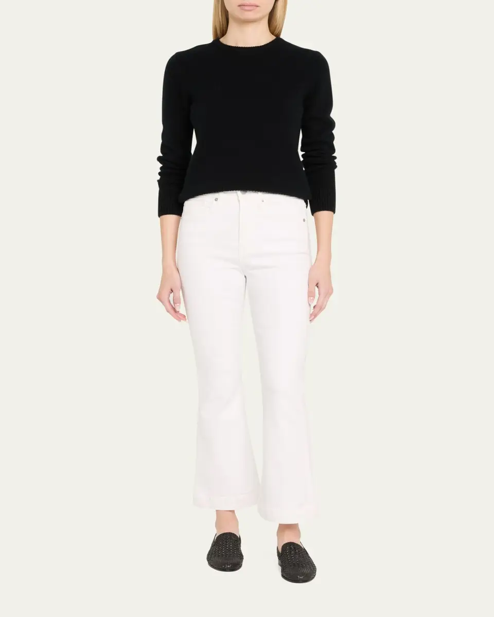 Veronica Beard Carson High-Rise Ankle Flare Jeans | Thumbnail 2