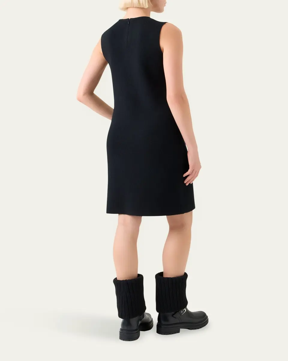 Akris Cashmere Double-Face Knit Sleeveless Dress | Thumbnail 3