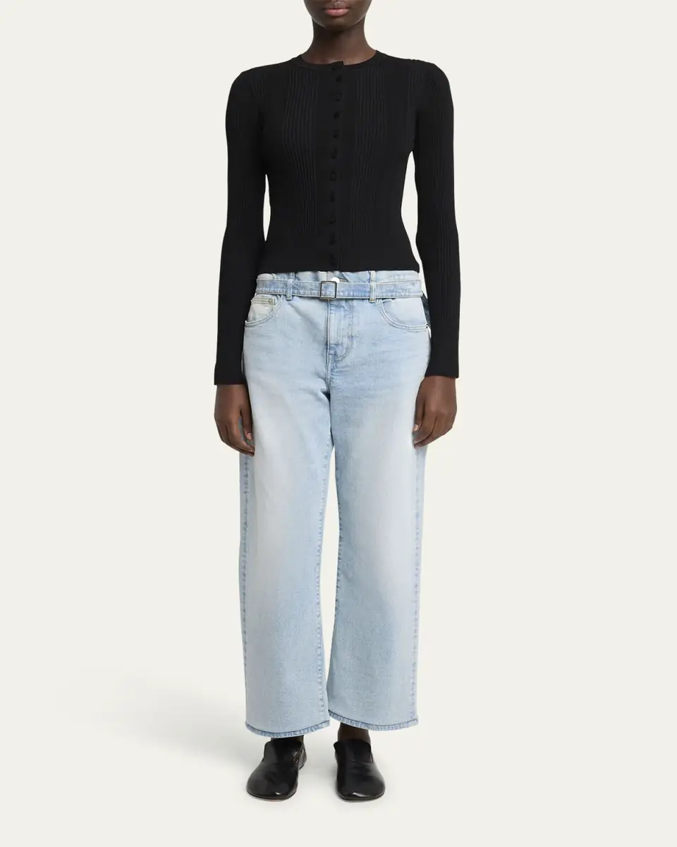 Proenza Schouler Currin Column Rib Button Down Top | Thumbnail 2
