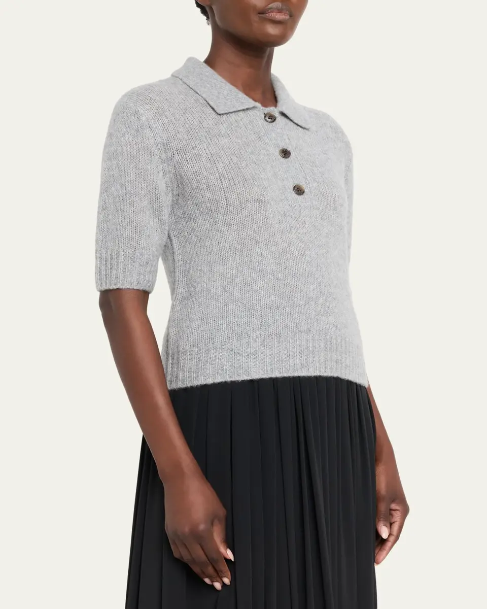 Lisa Yang Masy Cashmere Polo Sweater | Thumbnail 4