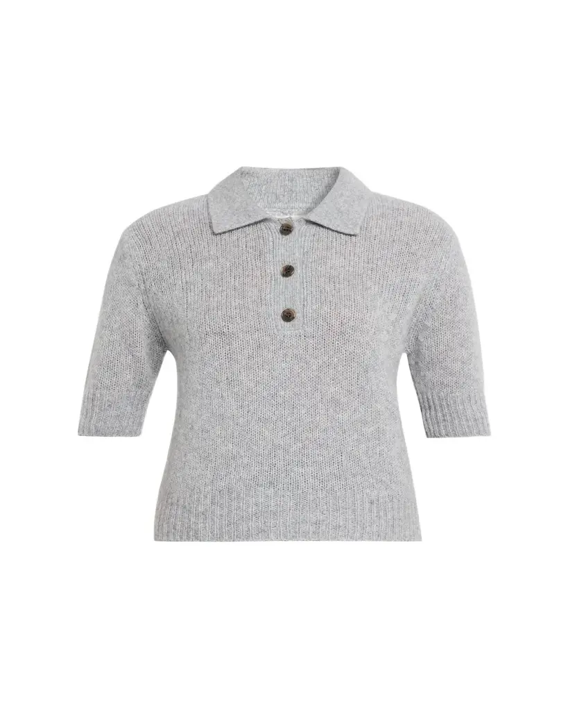 Lisa Yang Masy Cashmere Polo Sweater | Image 1 Lisa Yang Masy Cashmere Polo Sweater | Image 1