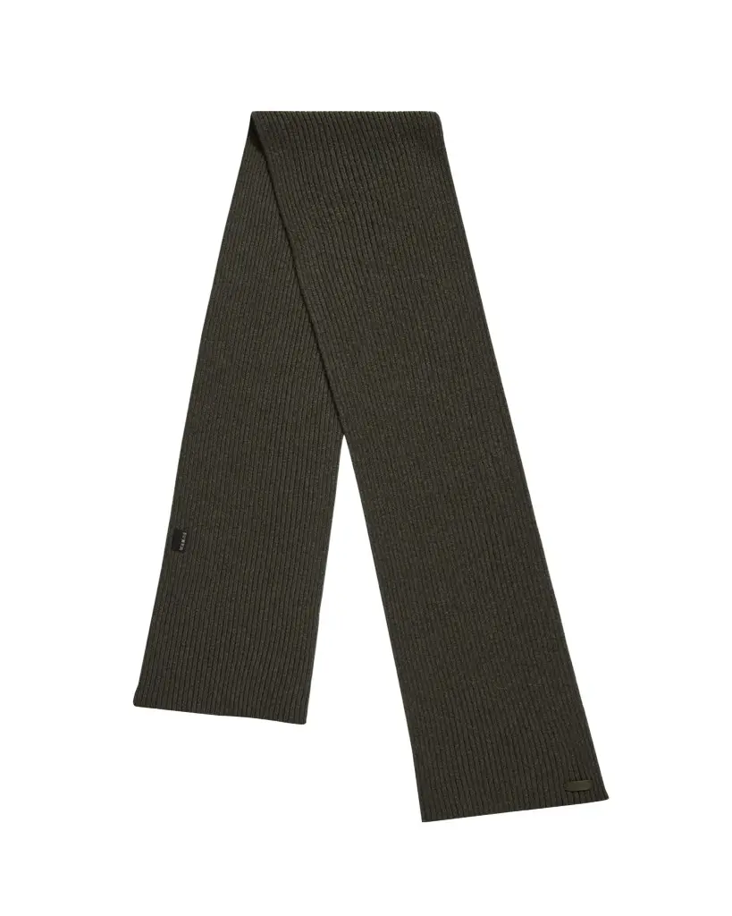 Brioni Men's Cashmere Rib Leather-Label Scarf | Image 1 Brioni Men's Cashmere Rib Leather-Label Scarf | Image 1