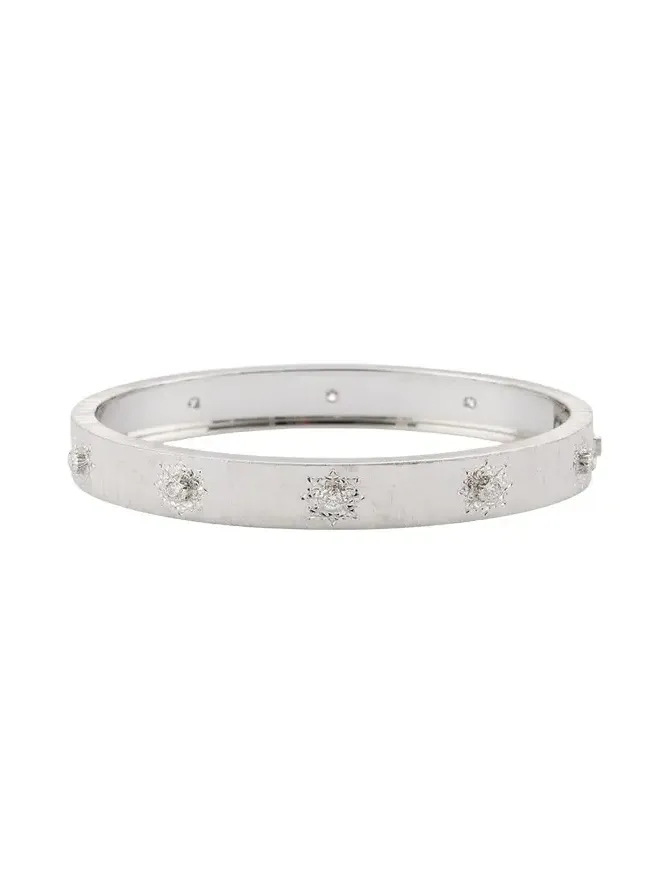 Macri Classica 18K White Gold Bracelet with Diamonds