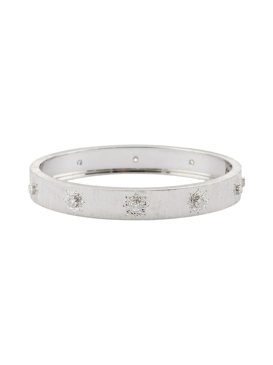 Macri Classica 18K White Gold Bracelet with Diamonds