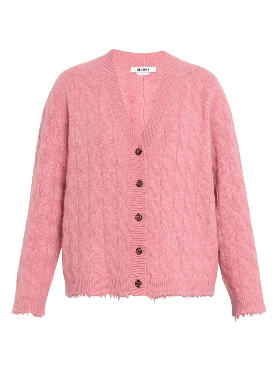 Cashmere Cable-Knit Cardigan