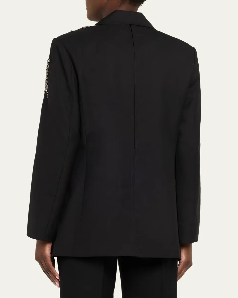 Kobi Halperin Lariz Single-Button Crystal Applique Jacket | Thumbnail 3 Kobi Halperin Lariz Single-Button Crystal Applique Jacket | Thumbnail 3