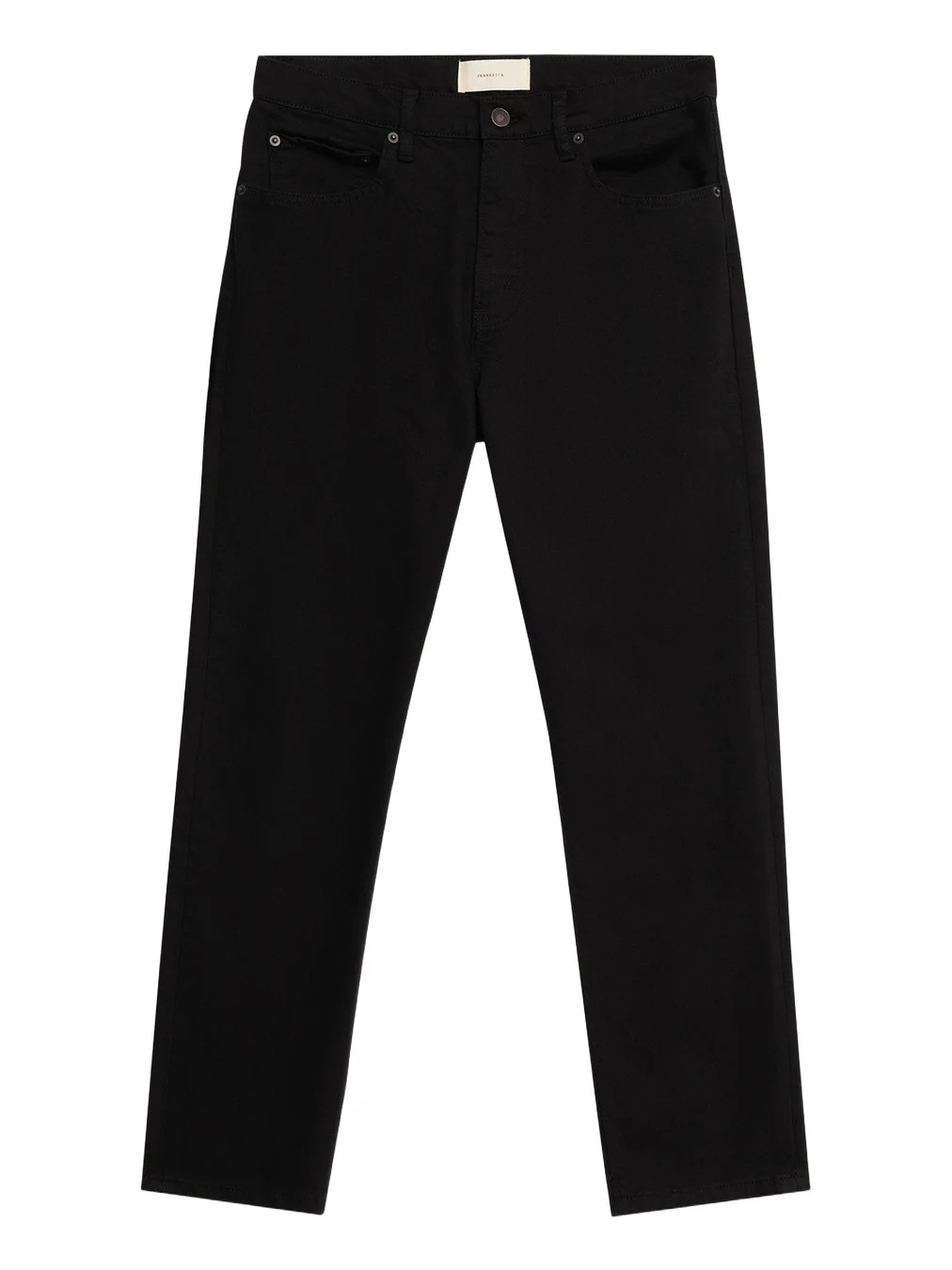 Men's Black Denim Tapered-Leg Jeans