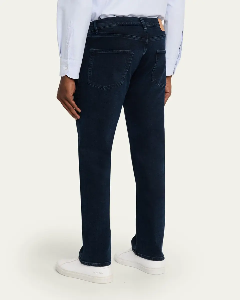 Jeanerica Men's Casual Dark Blue Denim Straight-Leg Jeans | Thumbnail 3 Jeanerica Men's Casual Dark Blue Denim Straight-Leg Jeans | Thumbnail 3