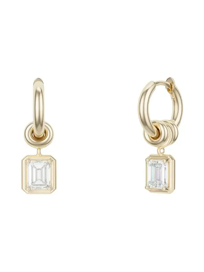 Zahra 18K Yellow Gold Earrings with Diamonds Zahra 18K Yellow Gold Earrings with Diamonds