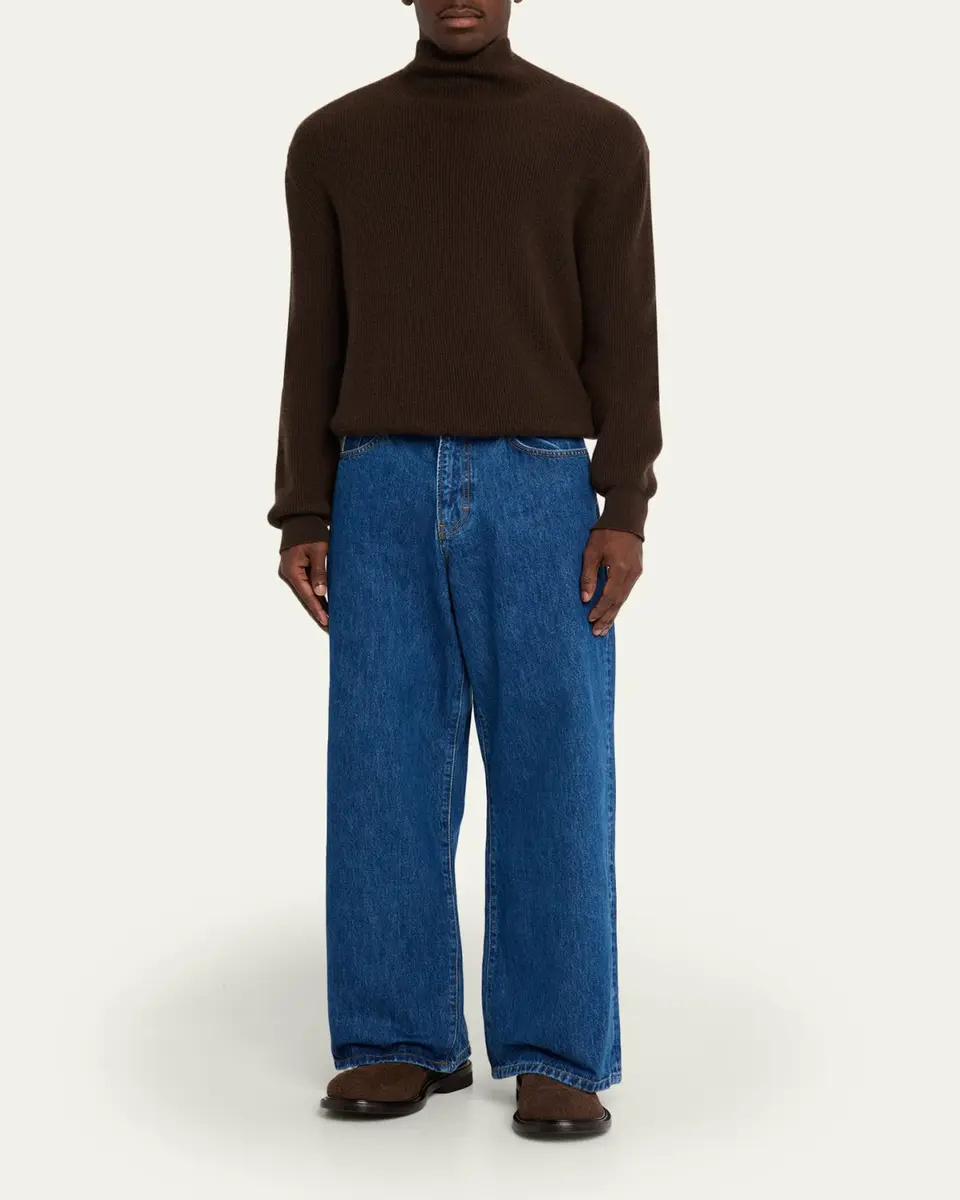 Jeanerica Men's Med Blue Denim Wide-Leg Jeans | Thumbnail 2 Jeanerica Men's Med Blue Denim Wide-Leg Jeans | Thumbnail 2