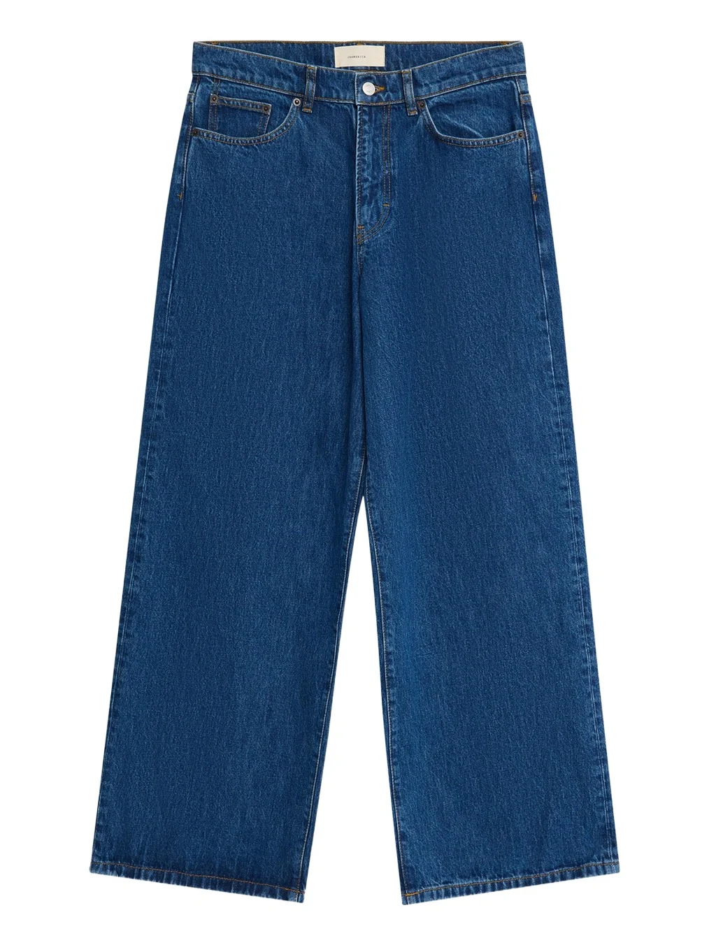 Men's Med Blue Denim Wide-Leg Jeans Men's Med Blue Denim Wide-Leg Jeans