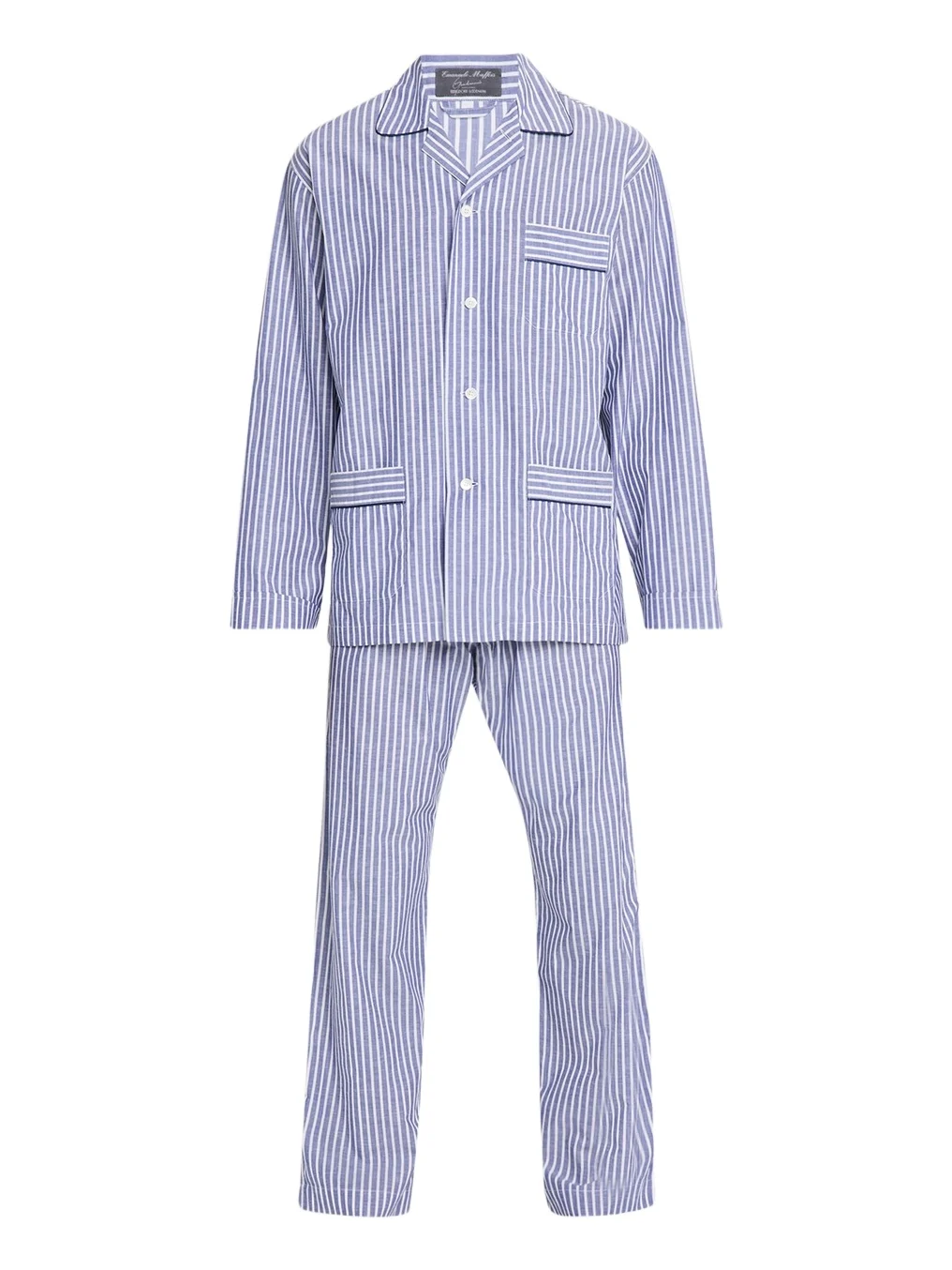 Men's Striped Cotton Pajama Shirt
