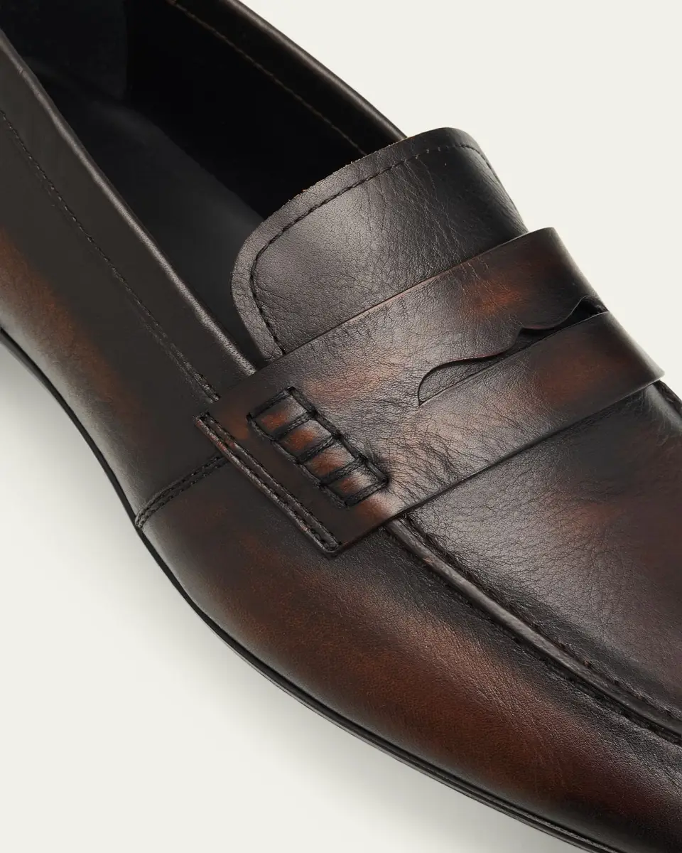Dries Van Noten Leather Penny Loafers | Thumbnail 5