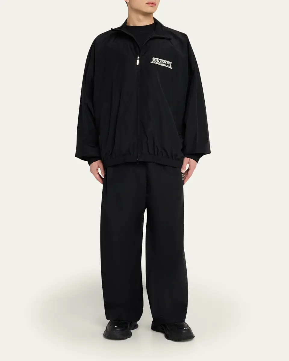 Balenciaga Men's Masking Tape Track Jacket | Thumbnail 2 Balenciaga Men's Masking Tape Track Jacket | Thumbnail 2