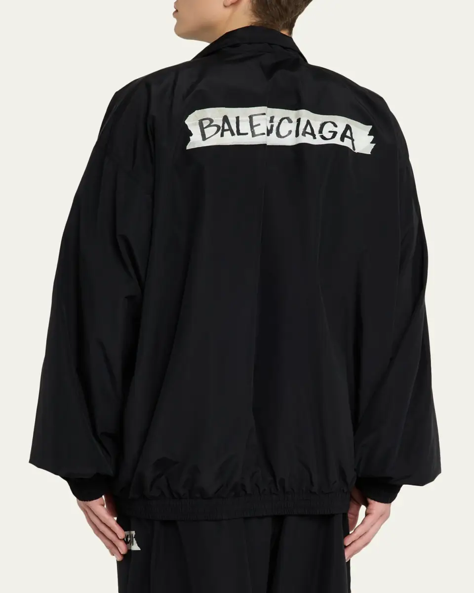 Balenciaga Men's Masking Tape Track Jacket | Thumbnail 3 Balenciaga Men's Masking Tape Track Jacket | Thumbnail 3