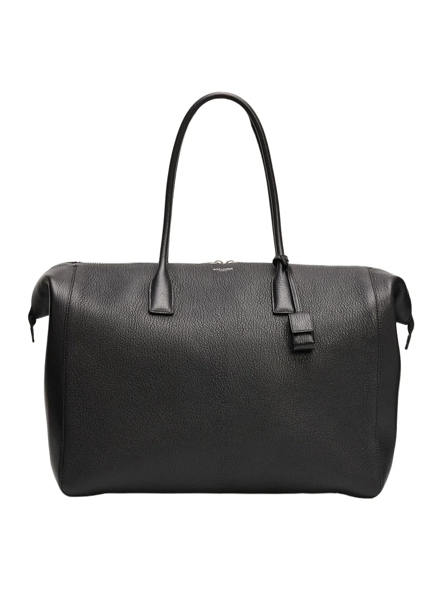 Saint Laurent Men's North/South Doctor Bag in Grainy Leather