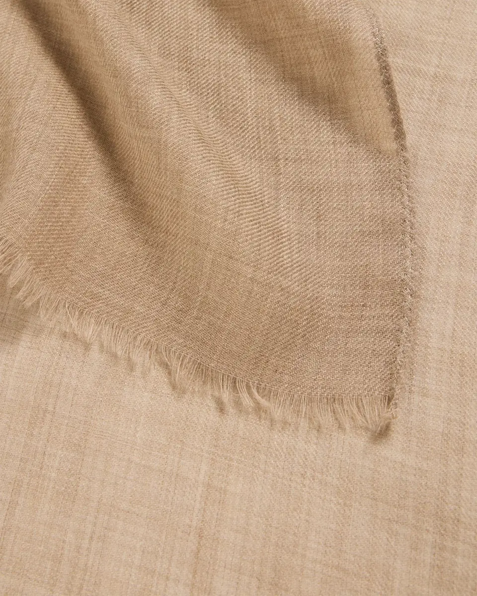 PIACENZA 1733 Men's Cashmere Eyelash Fringe Solid Scarf | Thumbnail 4 PIACENZA 1733 Men's Cashmere Eyelash Fringe Solid Scarf | Thumbnail 4