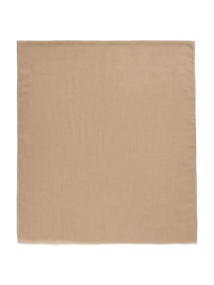 Men's Cashmere Eyelash Fringe Solid Scarf