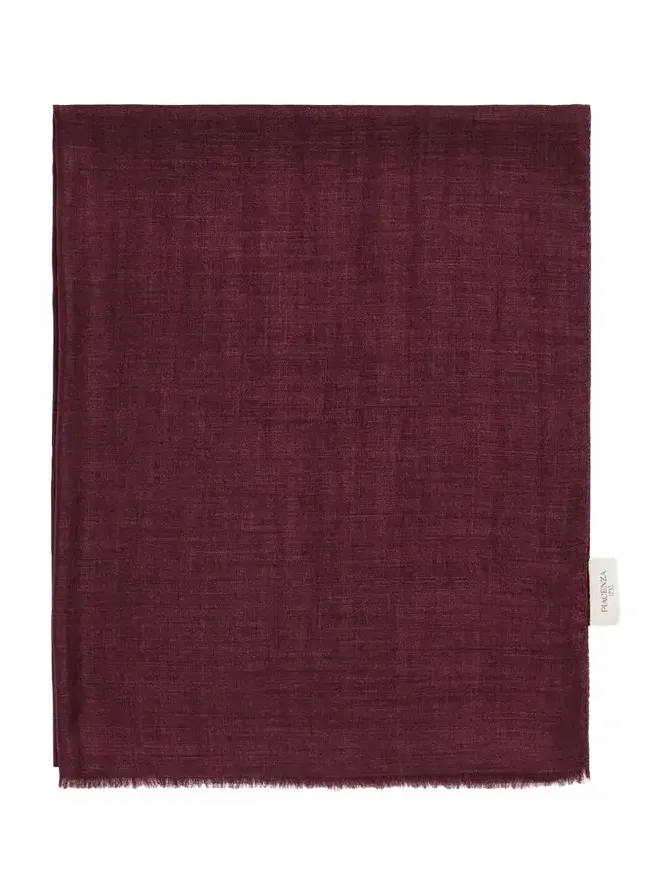 PIACENZA 1733 Men's Cashmere Eyelash Fringe Solid Scarf