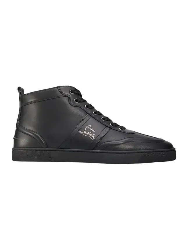 Christian Louboutin Men's Retero High-Top Sneakers in Leather