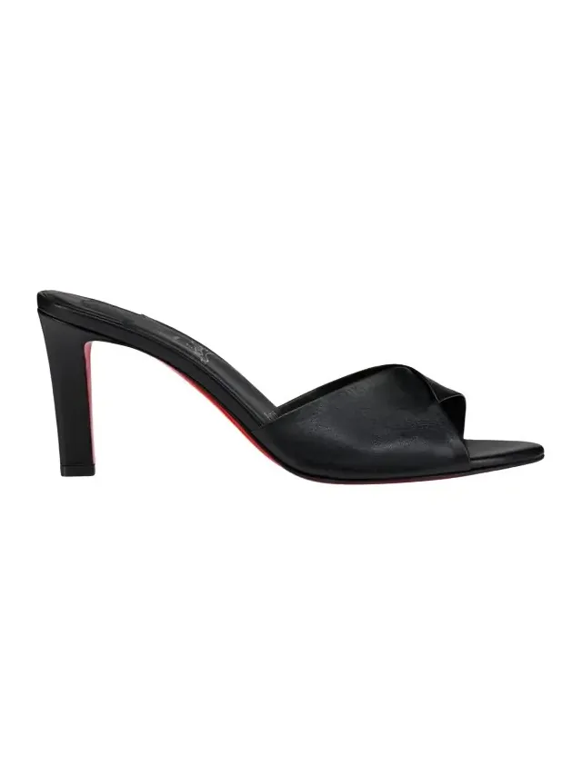 85mm Fanny Leather Slide Sandals